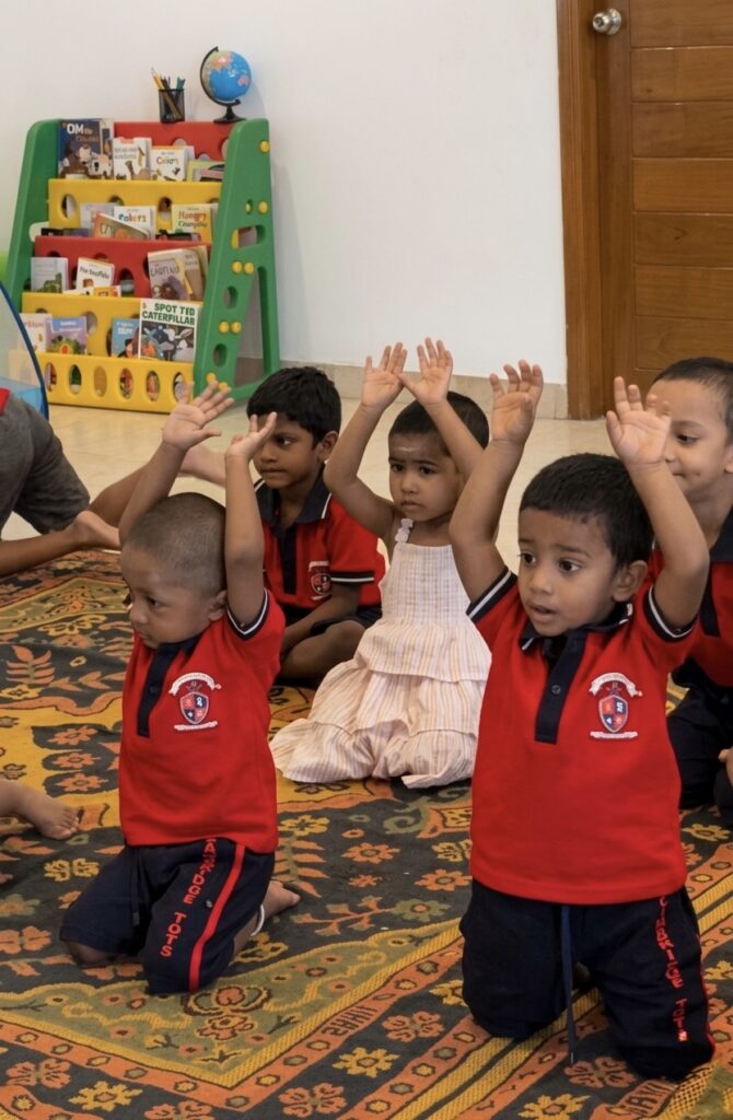 Cambridge Montessori - S.Kolathur Yoga Day